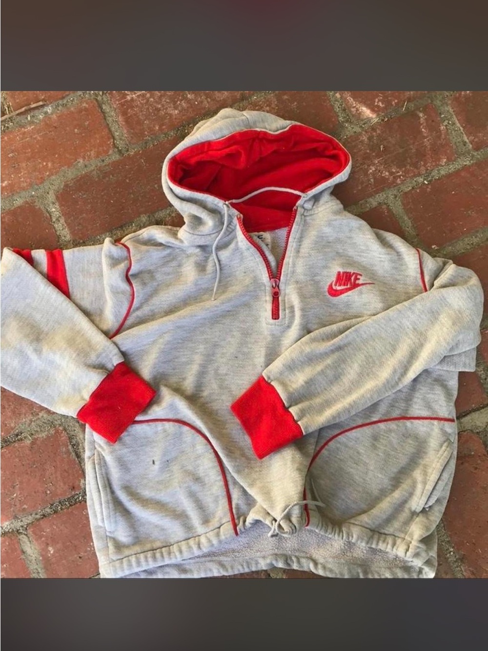 70s/80s vintage Nike half zip hoodie